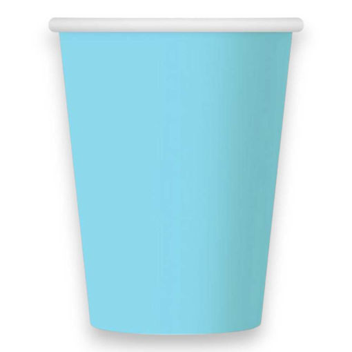 Picture of PAPER CUPS LIGHT BLUE 250ML - 6 PACK